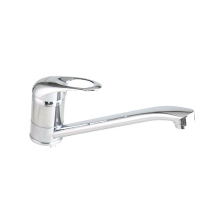 Grifería Monocomando Eurogrif Cocina Mesada Acero Inoxidable