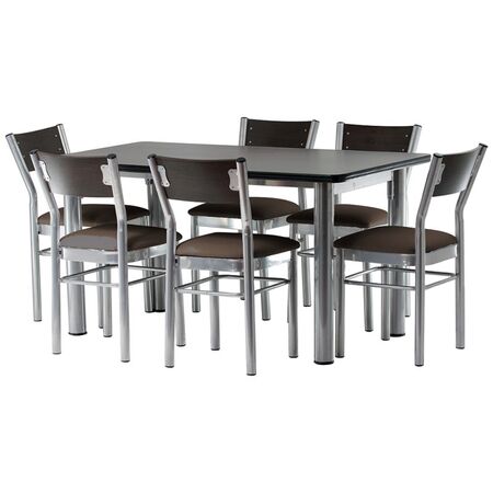 JUEGO COMEDRO DAKAR X 6 MUEBLES AIMARETTI