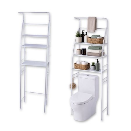 Mueble Organizador De Baño Inodoro 3 Estantes Bastidor Midow