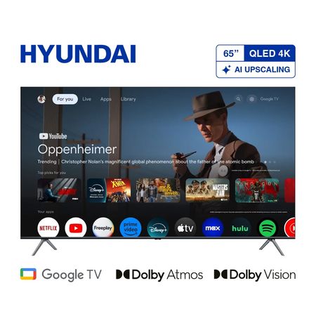 Smart Tv Hyundai 65 UHD 4K QLED Google TV (HYLED-65UHD8G)