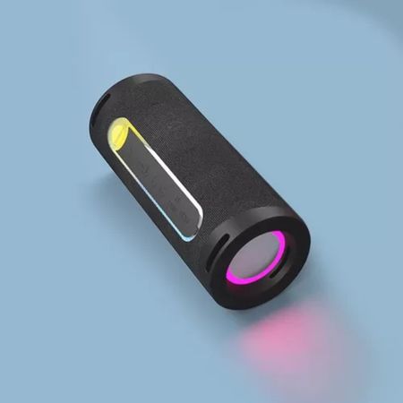 Parlante Portátil Bluetooth Recargable Usb Linterna Luz Led