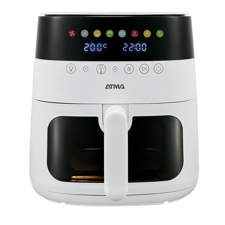 Freidora Sin Aceite Atma con Visor 6 Litros Panel Digital Blanca FR246AWP