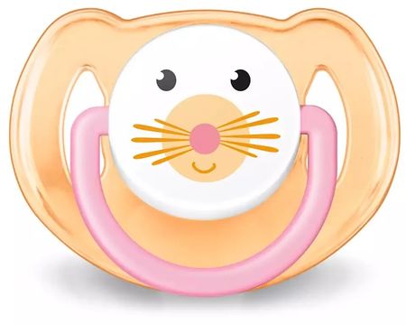 Chupetes Classic Deco X2 Chupetes Animales (6-18M), Rosa Ave ( SCF182/15)