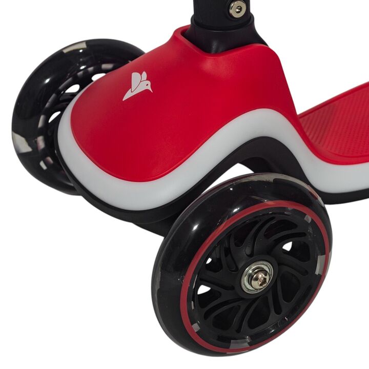 Monopatín plegable con luces LED Infanti rojo - Vista 6