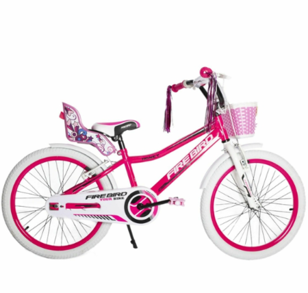 BICICLETA NIA FIREBIRD HONEY R 20 CON CANASTO PORTA MUECA