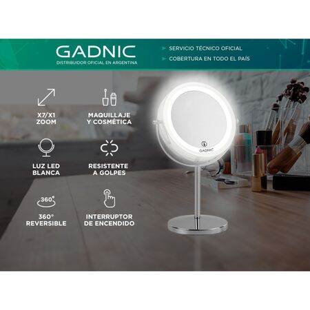 Espejo para Maquillaje Gadnic Led GMD710 7X/1X