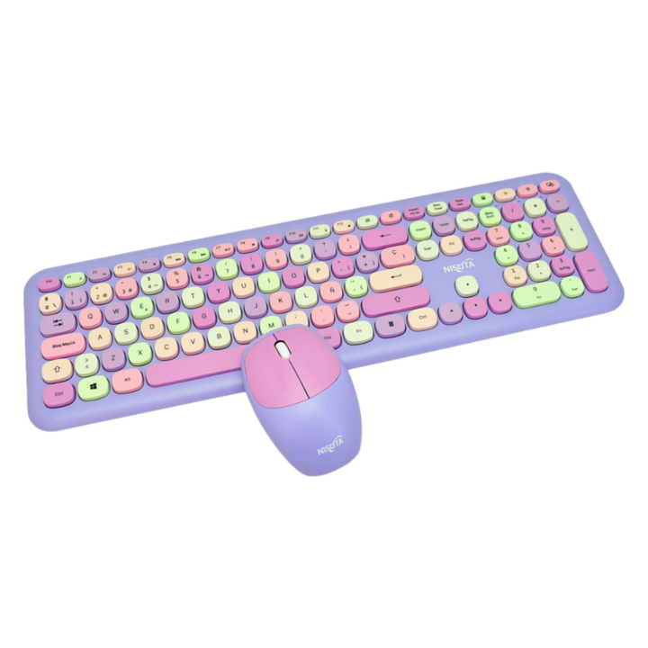 TECLADO + MOUSE NISUTA (C:VIOLETA NSWI95CO) - Vista 1