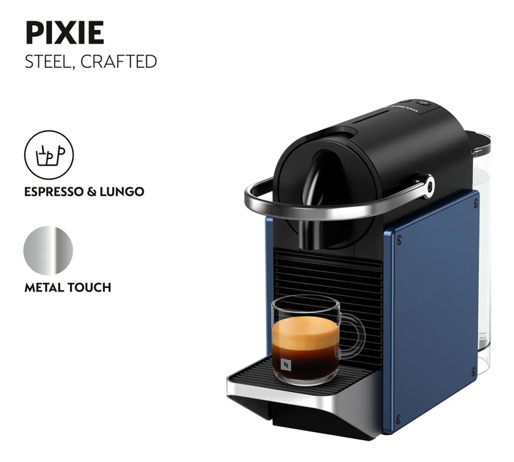 Cafetera Nespresso Pixie Dark Blue - Vista 2