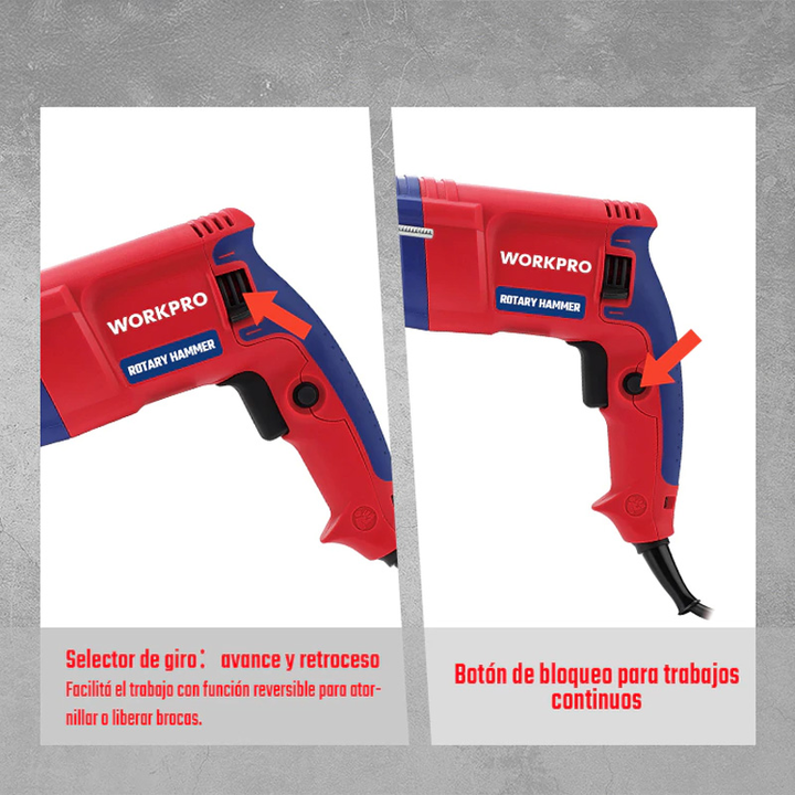 Martillo de Demolicion SDS-PLUS 26mm - WORKPRO - Vista 6
