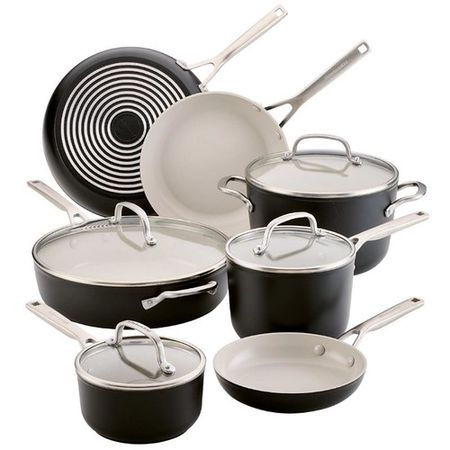 Bateria de cocina Kitchenaid 11 Pzs Anodizado