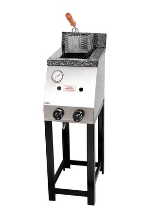 Freidora A Gas 10 Lts Tecnocalor Acero Inox Bacha Enlozada