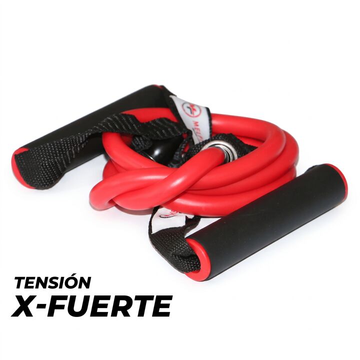 Banda Elastica Con Manijas Melfit Latex Tension Liviana Mf B2 Verde - Vista 6
