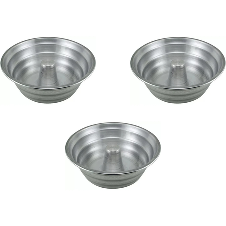 Set X 3 Budineras Aluminio N 24 Menaje El Siglo Flanera Gris