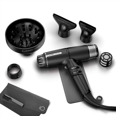 Secador De Pelo Gama IQ Lite Ultra Liviano Profesional Color Negro
