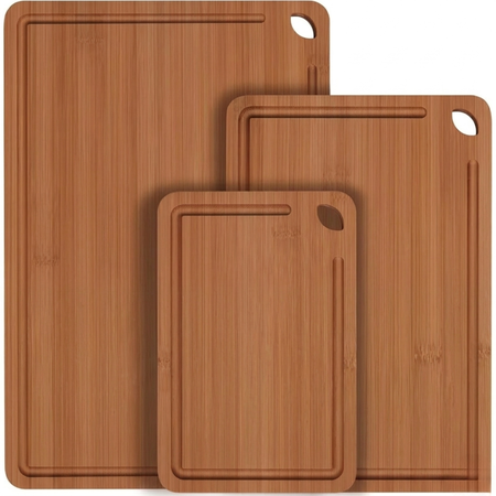Set De 3 Tablas Para Picar De Bambu Filoshark