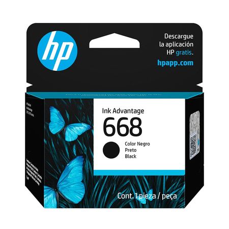 Cartucho Original de Tinta HP Advantage 668 Negro