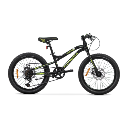 Bicicleta MTB TopMega Slider R20 7V NegroAmarillo