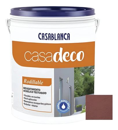 Latex Revestimiento Acrilico Texturado Rodillable Fino 20L/25Kg Color Rosa Rubor