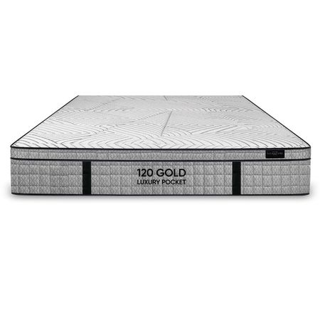 Colchón King Koil Luxury Pocket 120 Gold Resortes Pocket Super King 200x200x30 cm con Europillow Firme Hasta 120 kg
