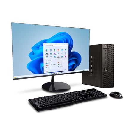 Mini PC EXO Bitsy X6-S7285 + Monitor 24" FullHD Intel i7-12700 Ram 8gb Ssd 480gb Bluetooth Wifi W11 Home