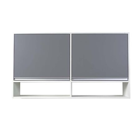 ALACENA MODERNA DE 120 CM 2 PUERTAS CASCINA-GRIS