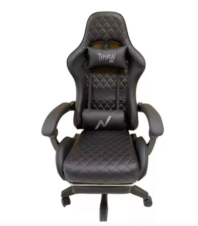 Silla Gamer Noga Butaca Con Apoya Pies Ergonomica Negra