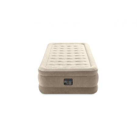Colchon Inflable Electrico Intex Dura Beam Plus 1 Plaza Beige