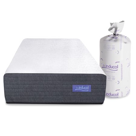 Colchon Enrollado Inducol Limay 1 Plaza y Media 90x190cm Espuma de Alta Densidad
