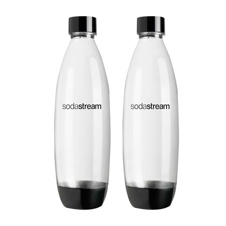 Botellas Sodastream Twinpack 1 Litro X 2 Unidades Originales - Negro