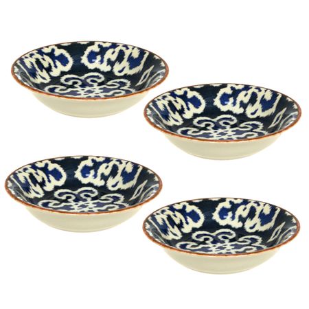 Set x 4 Plato Hondo Sopero Bowl Ceramica 20 Cm Nano Ceram Hr