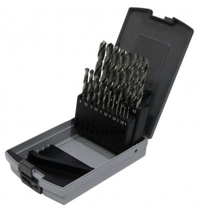 Set de 19 mechas HSS  de 1mm a 10mm Ezeta