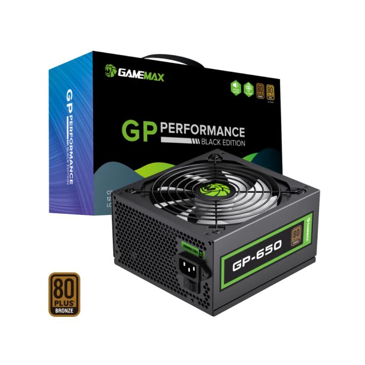 Fuente 650W Gamemax 80Plus Bronze GP-650 Fan 140mm - Vista 1