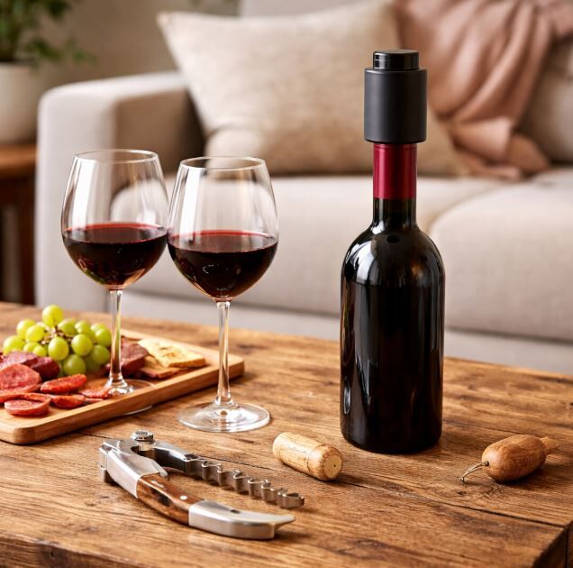 Sacacorcho Hudson doble impulso + tapon de botella - Vista 2