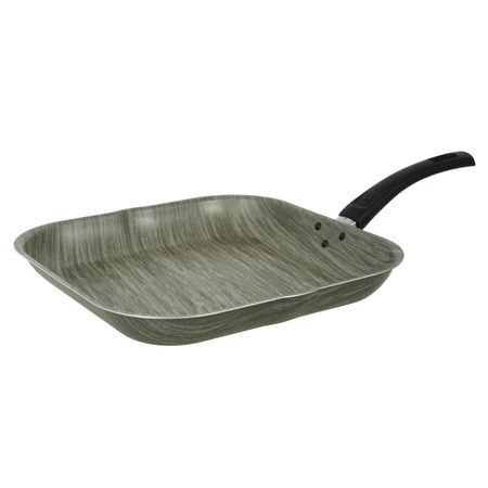 Bifera Acanalada Grill 28 X 28 Cm  Antiadherente Terra Aston 