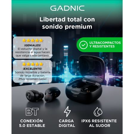 Auriculares Bluetooth Gadnic In-ear SH9 Running Deportivos Aire Libre