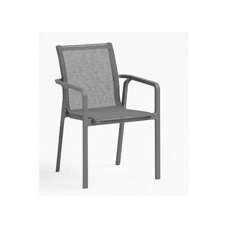 Silla de Exterior Kappa Gris PVC con Proteccin UV