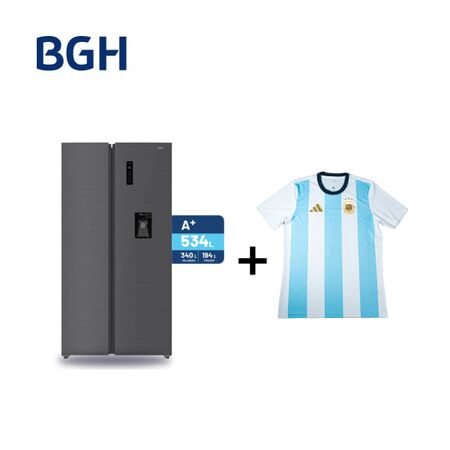 Combo Heladera Inverter 534 Lts + Camiseta BGH adidas Talle M