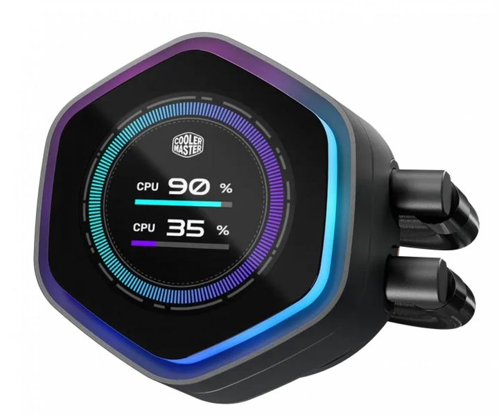 WATER COOLER MASTER MASTERLIQUID 240 ATMOS II LCD ARGB - Vista 3