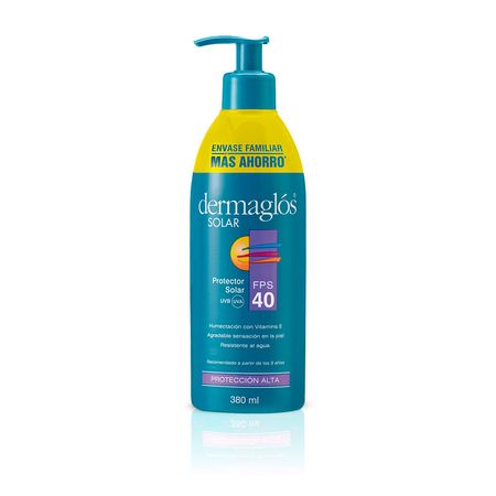 Protector Solar Dermaglos Familiar Corporal Fps 40 380 Ml
