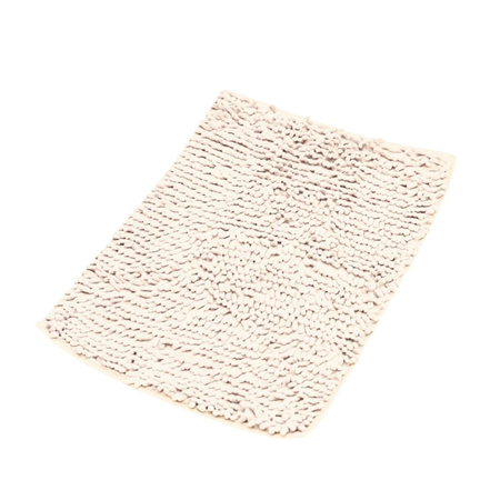 Alfombra de Bano Shaggy Lavable  Natural 40x60 cm