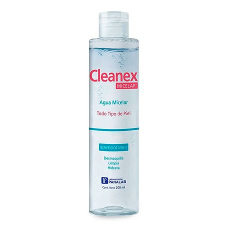 Agua Micelar Cleanex 3 En 1 Todo Tipo De Piel Hidratacion