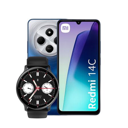 Combo Redmi 14C 4+256GB Starry Blue + Smartwatch Dekkin SW 003
