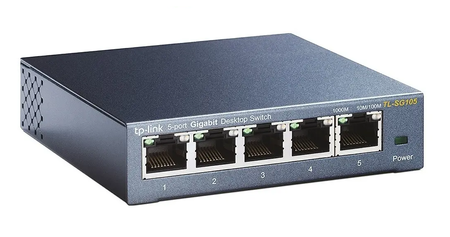 Switch Escritorio 5 Puertos Tp Link Tl-sg105 Gigabit Gbe Lan
