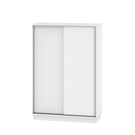 PLACARD MODERNO 1,35 M CON 2 PUERTAS CORREDIZAS BLANCO