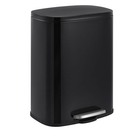 Cesto Basura 5L Cierre Suave Tacho Acero Negro Hogar Actual