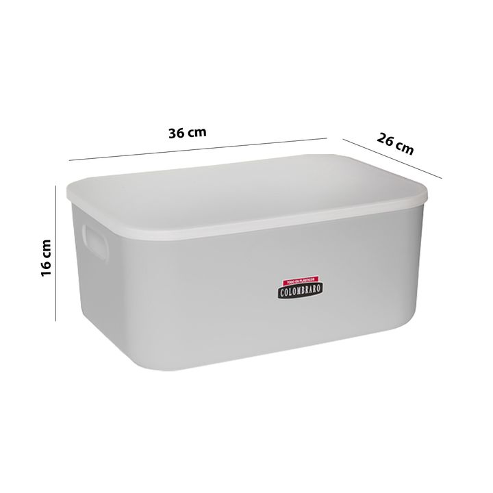 Caja Plastica Organizadora Top Grande Con Tapa Colombraro - Vista 4