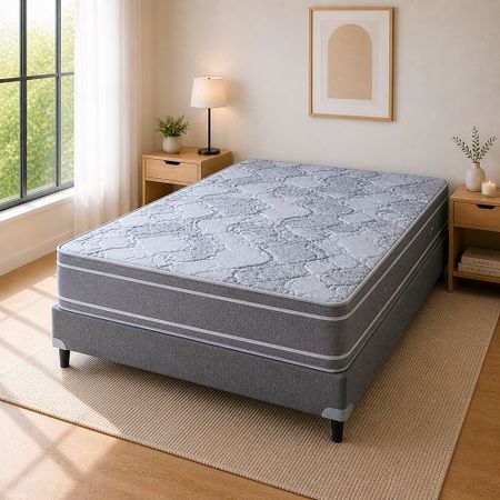 Colchón + Sommier Espuma 2 Plazas Ayfa Supremo Dual Euro 130x190x28 160kg