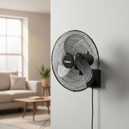 Ventilador De Pared 20 Power Liliana Vw20powr 50.8 Cm Negro Acero Metal 3
