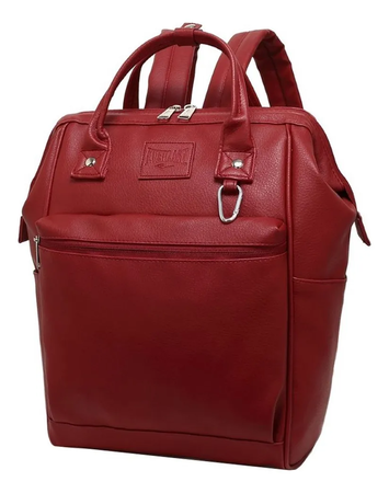 Mochila Everlast Mujer 100 % Cuero Ecológico Pu Boca De Pez