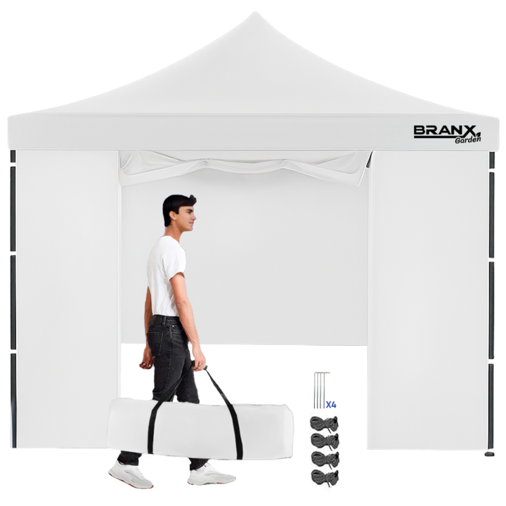 Gazebo 3x3 Metros Paredes Puerta Branx Autoarmable Plegable - Vista 4